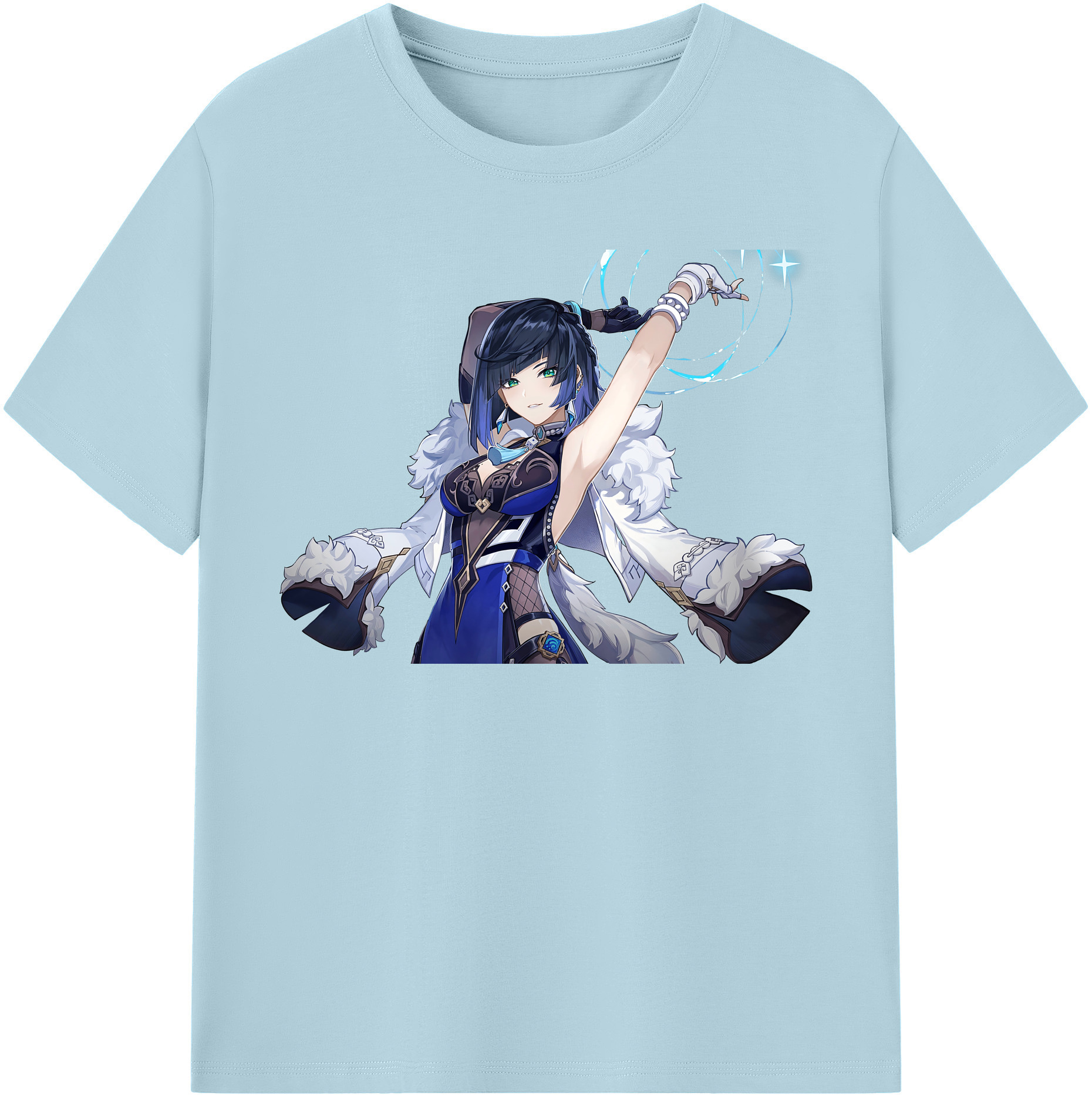 げんし神 夜兰 やらん genshin Yaran 綿100％半袖Tシャツ（フロントプリント）